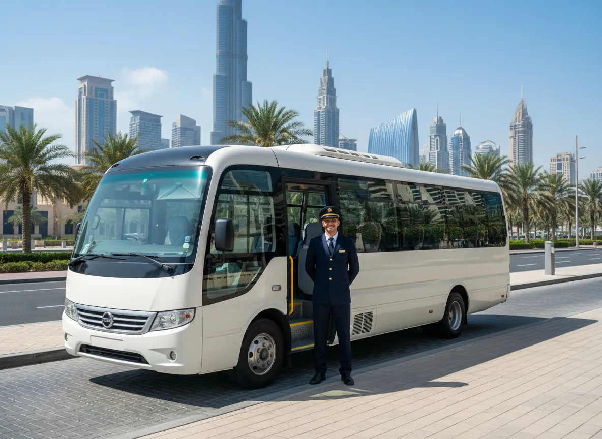  22 Seater Minibus Rental Dubai | 22 Seater Coaster with Driver