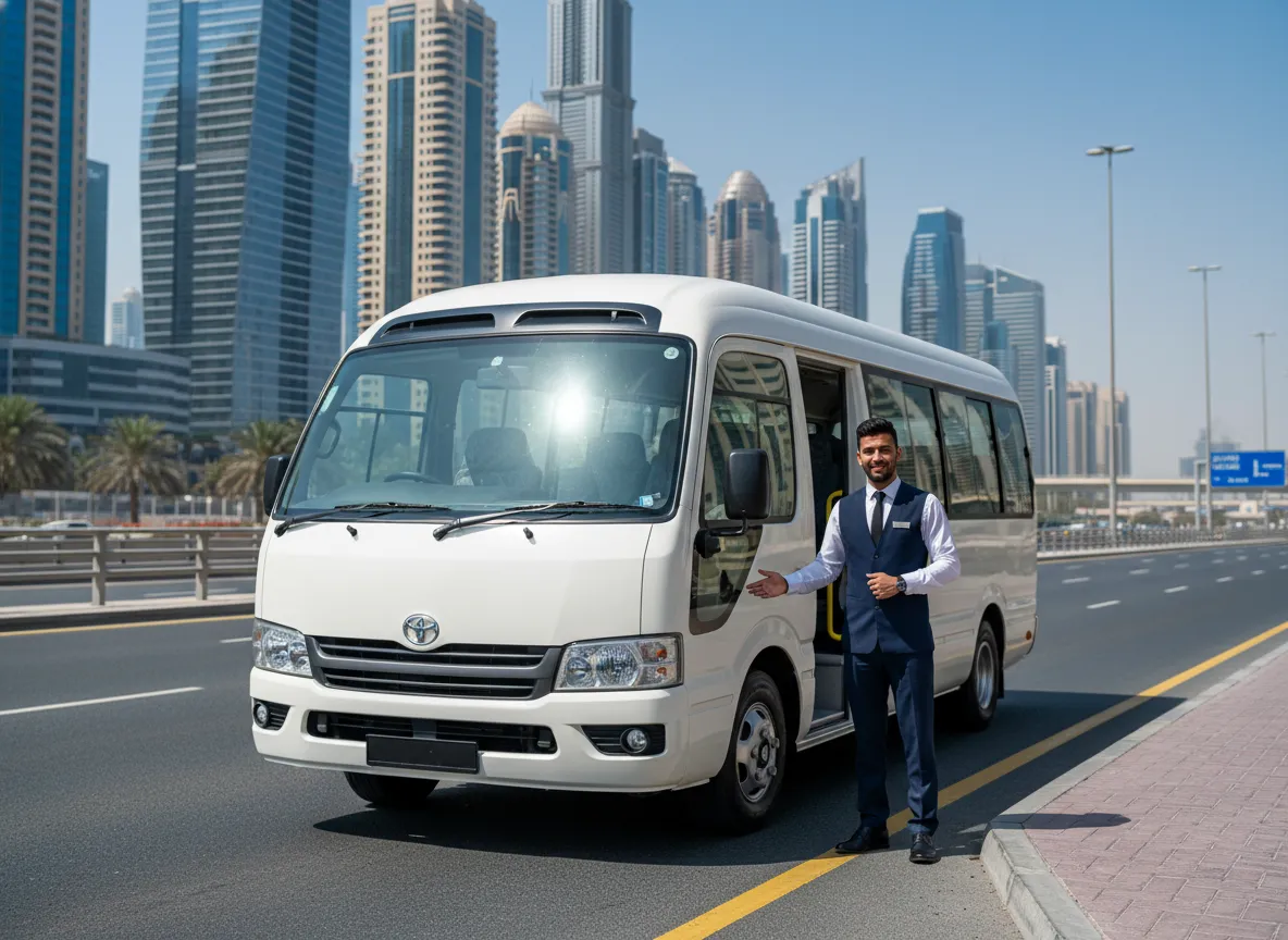 30 Seater Bus Rental Dubai | With Driver, Fuel and No Hidden Fees