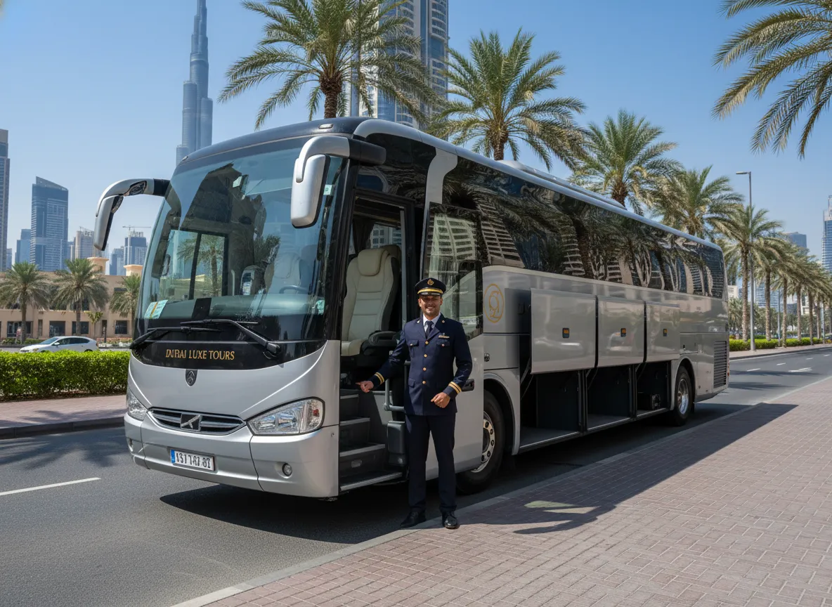 50 Seater Luxury Bus Rental Dubai | King Long, Yutong with Driver